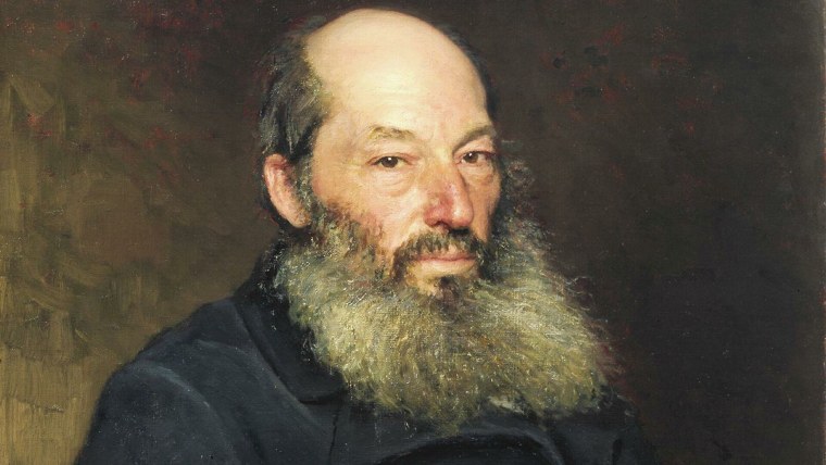 Портрет Афанасия Фета Репин