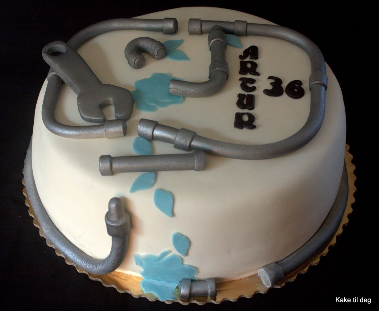 Торт сантехник