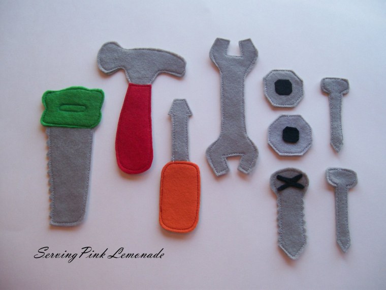 Строительные инструменты из фетра