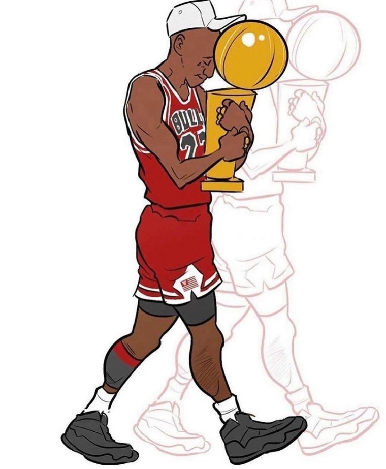 Мультяшный сын и баскетбол