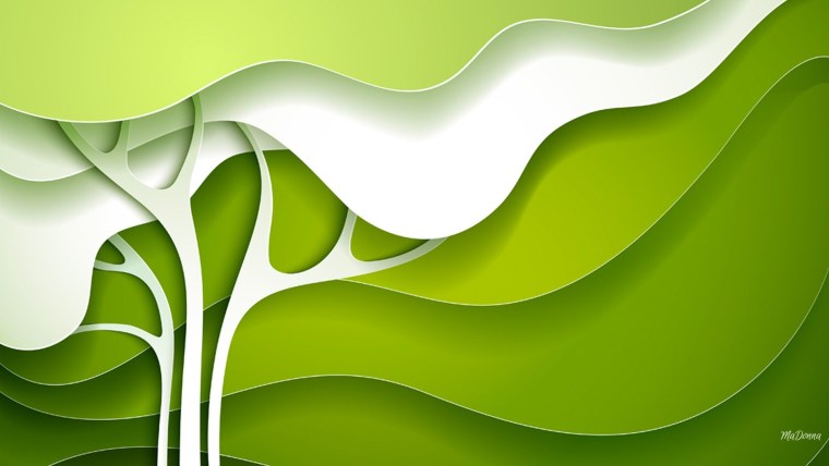 Бело зеленая абстракция