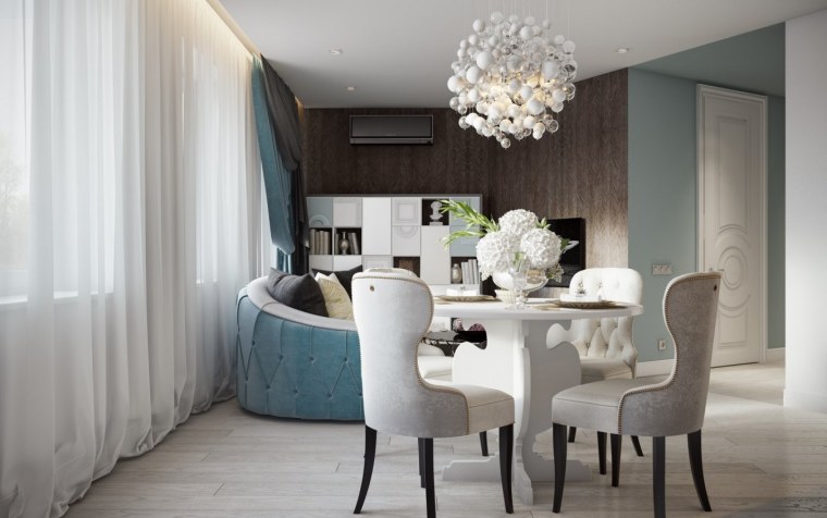 Интерьер в жемчужных тонах