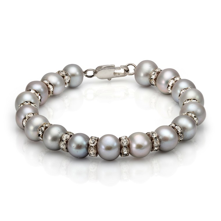 Браслет из серого жемчуга