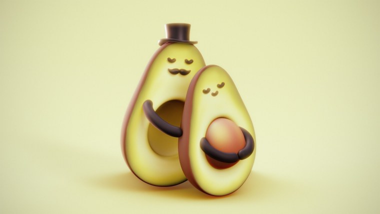 Обои с авокадо