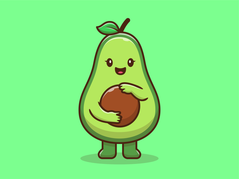 Авокадо обои мультяшные