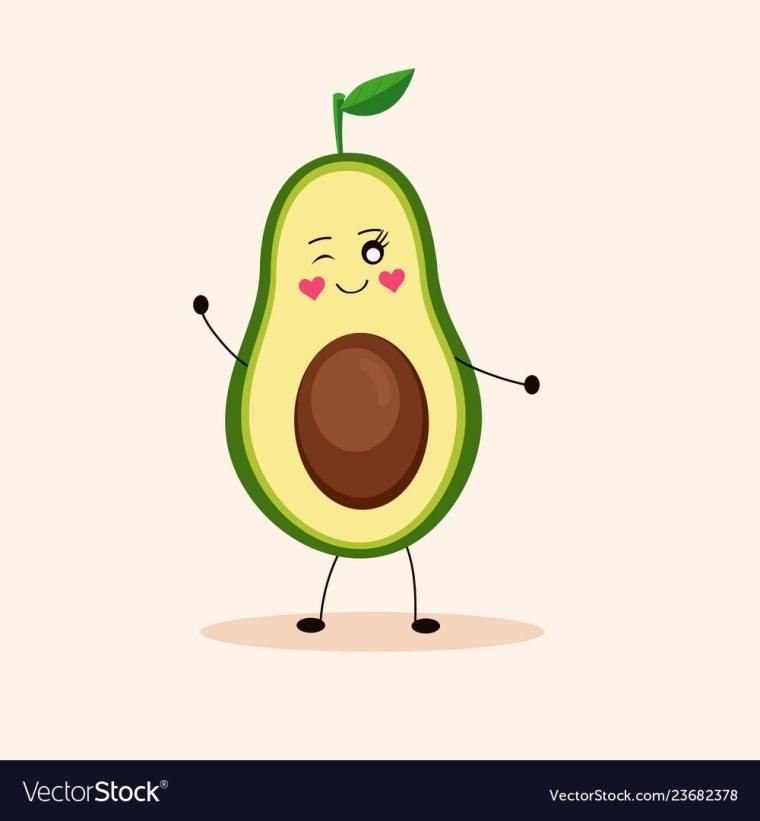 Срисовать авокадо