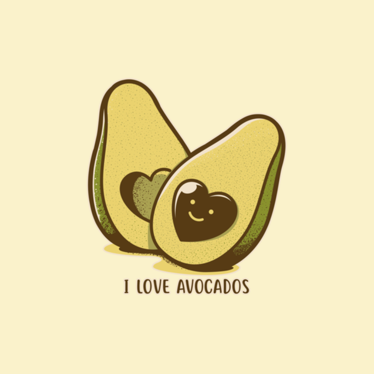 Надпись авокадо