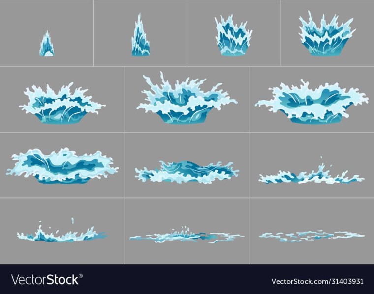 Всплеск воды спрайты