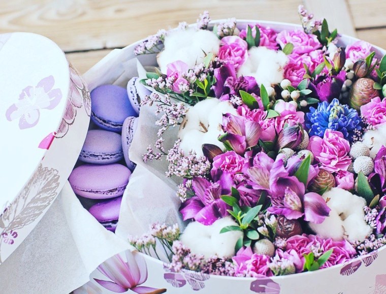 Стильные букеты на день рождения