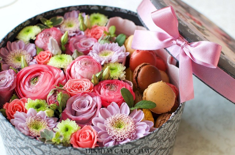 Цветы с конфетами