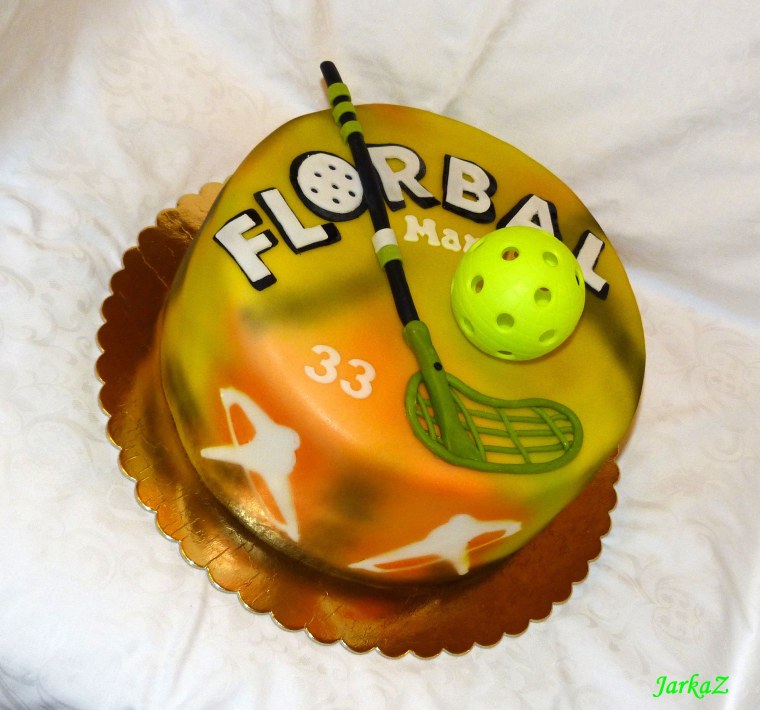 Торт флорбол для мальчика