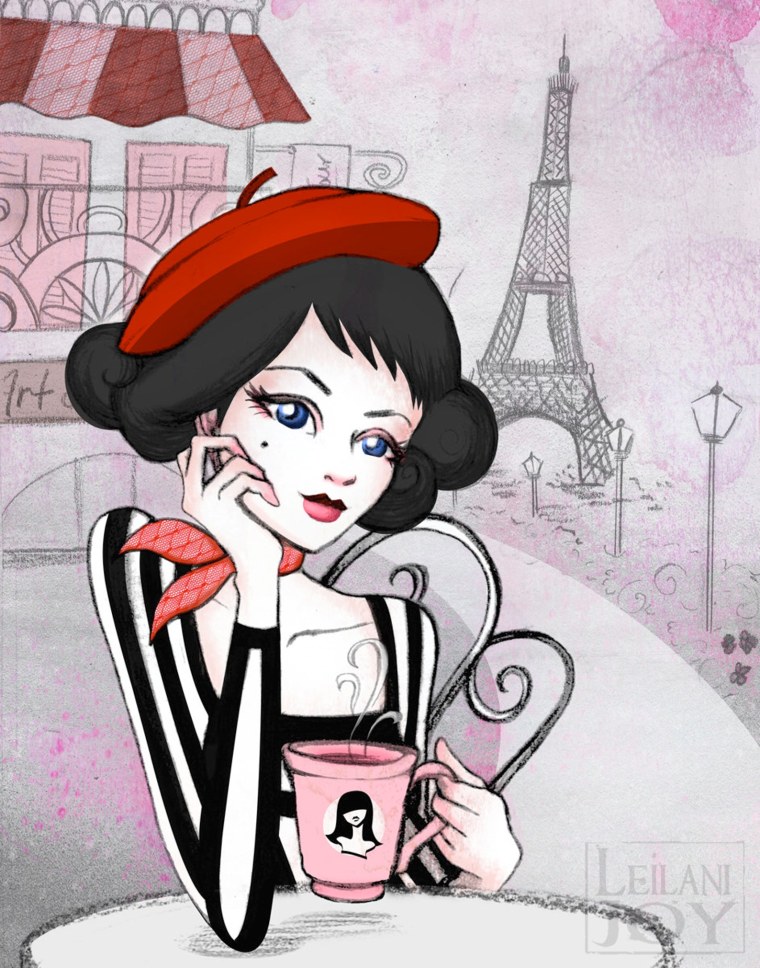 Иллюстрации во французском стиле