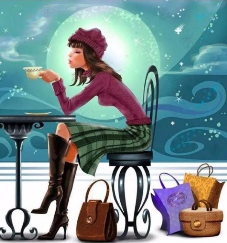 Картина модница