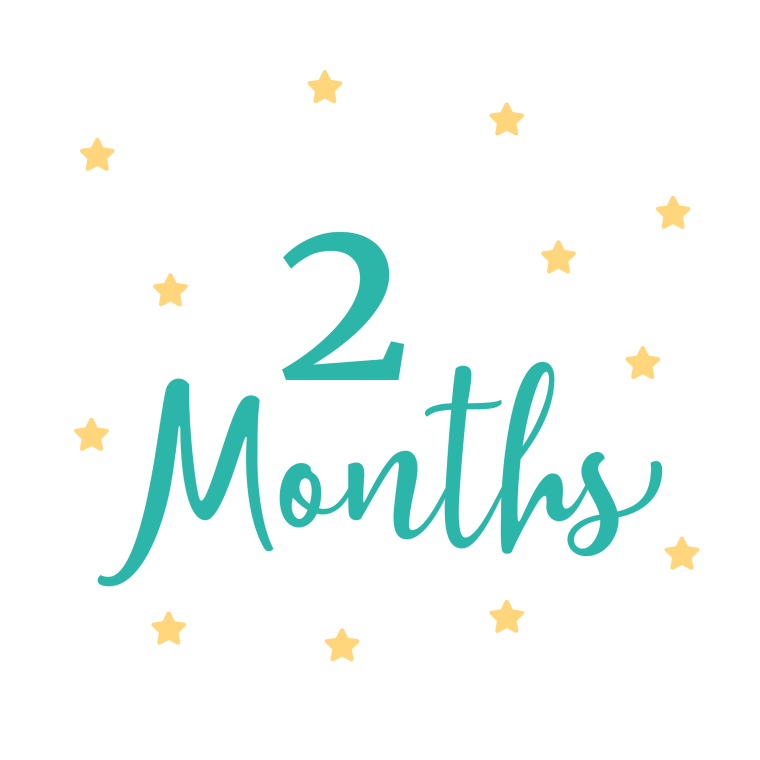 Надпись 2 месяца