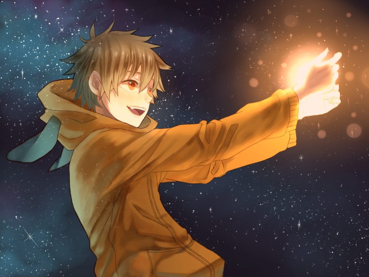 Парень школьник арт