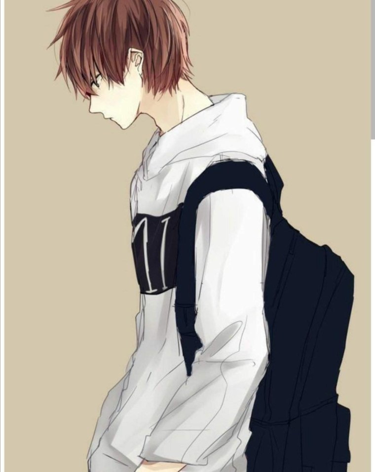 Аниме парень с растрепанными волосами