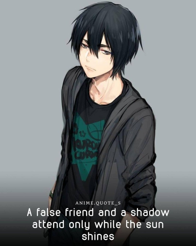 Аниме мальчик с чёрными волосами