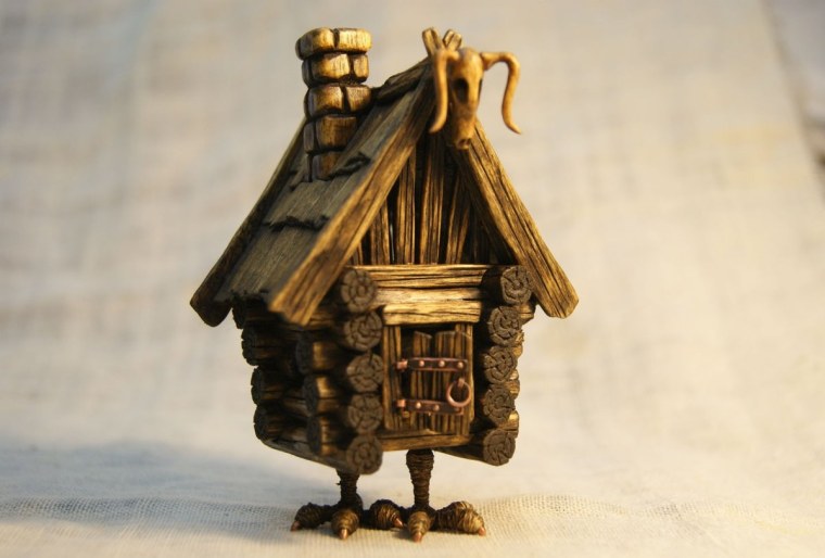 Избушка бабы яги майолика