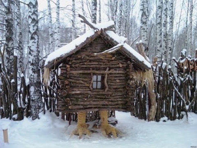 Дом баба Яга избушка на курьих ножках