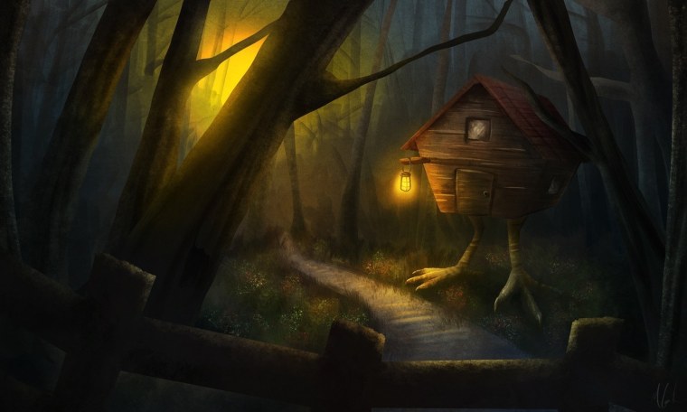 Лесная избушка бабы яги