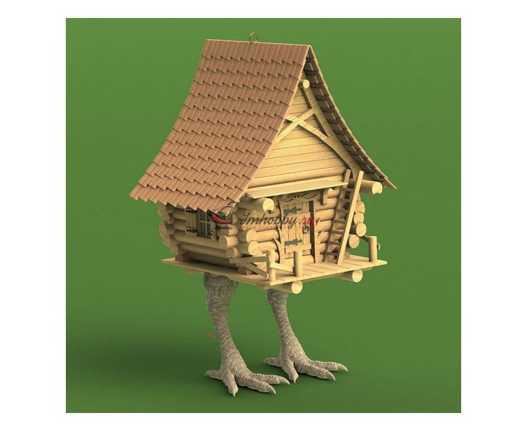 Сборная модель избушка на курьих ножках