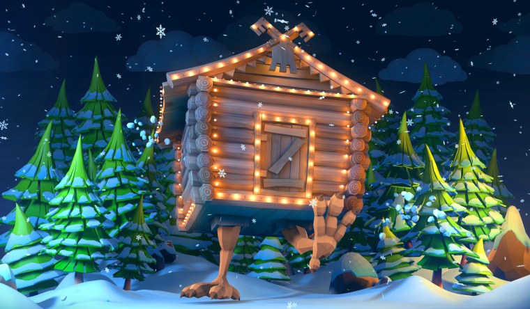 Сказочная избушка на курьих ножках