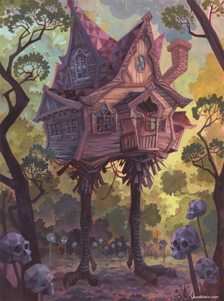 Баба Яга изба на курьих ножках