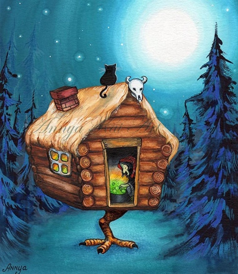 Баба Яга изба на курьих ножках