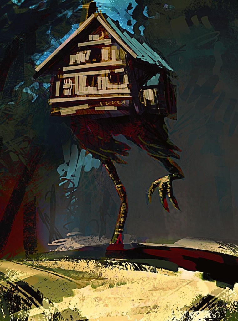 Баба Яга и избушка на курьих