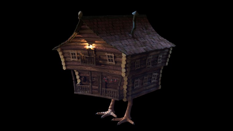 Избушка на курьих ножках рисунок