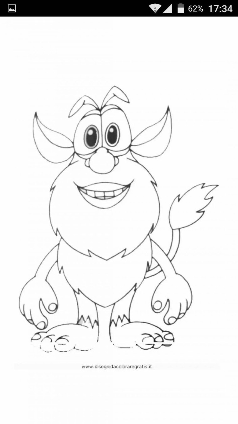 Буба раскраска для детей