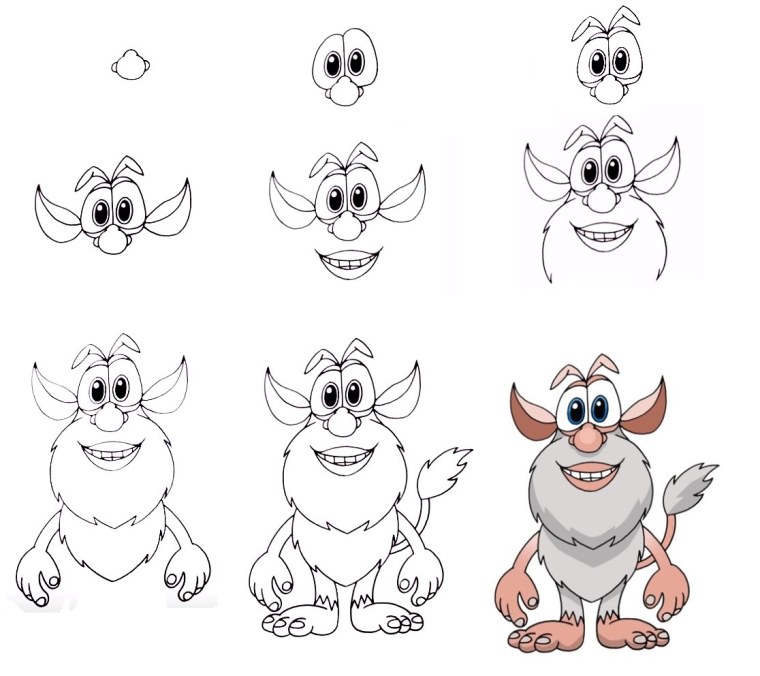 Рисуем БУБУ поэтапно