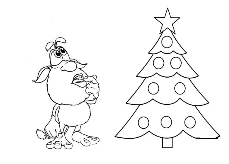 Разукрашка Буба