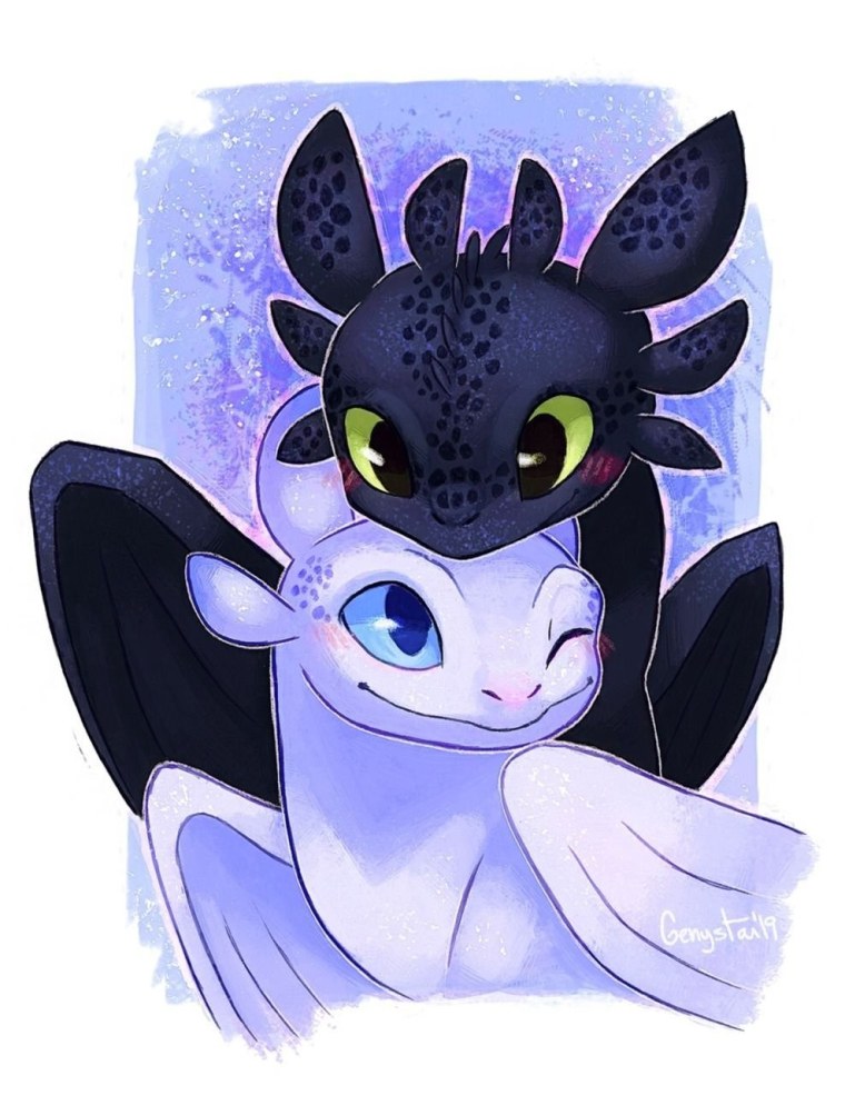 Драконы Беззубик и дневная фурия