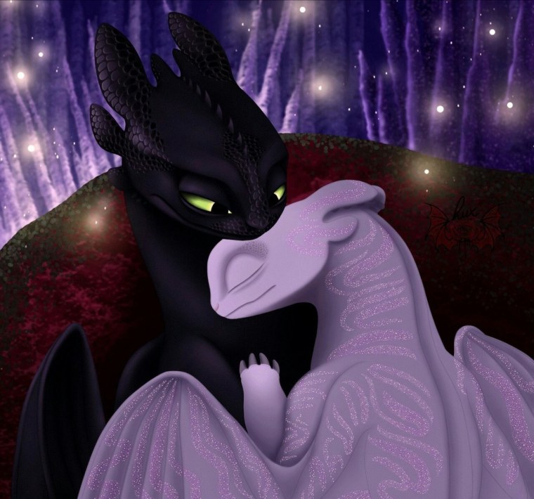 Дракон Беззубик и белая фурия +18