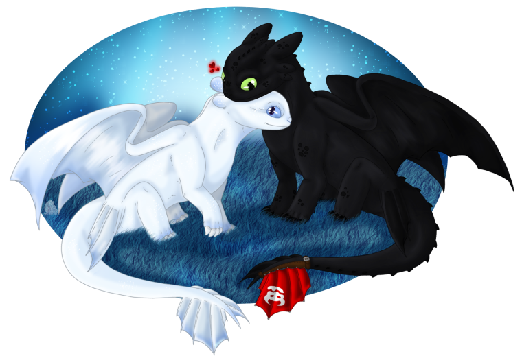 Дракон Беззубик и белая фурия