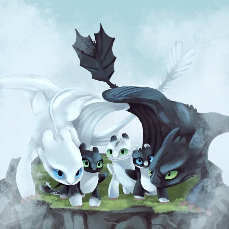 Беззубик и дневная фурия семья