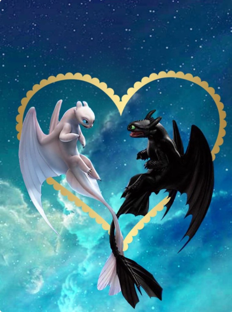 Дракон Беззубик и белая фурия