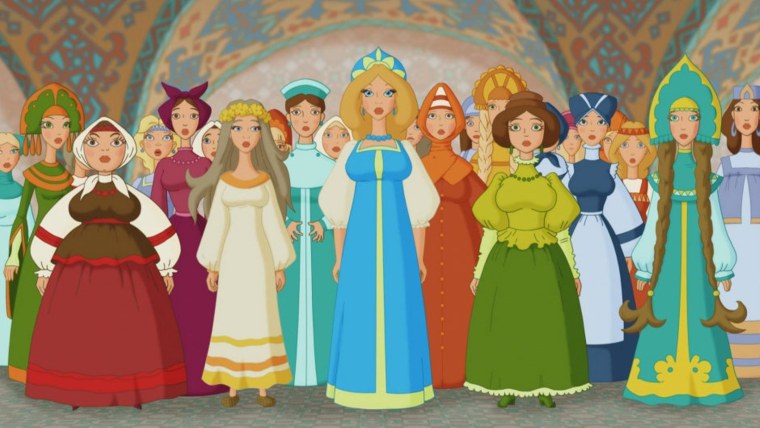 Жёны богатырей три богатыря и Шамаханская царица