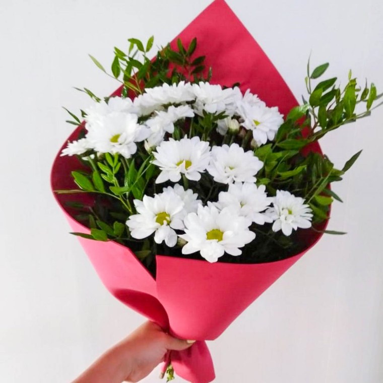 5 Кустовых хризантем в букете