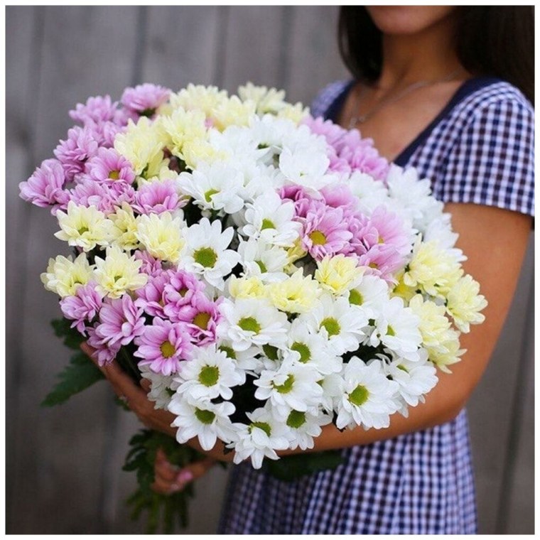 Букет хризантем кустовых микс