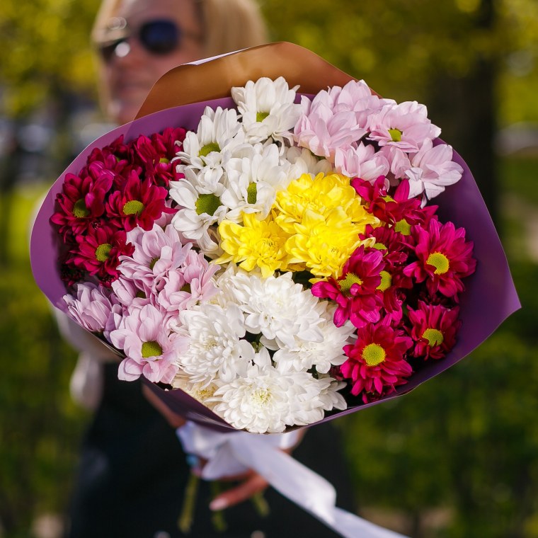 Букет "кустовые хризантемы"