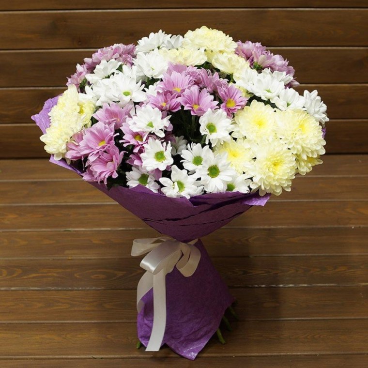 Букет "кустовые хризантемы"