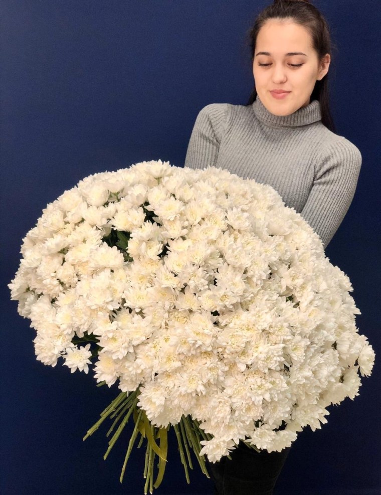 101 Кустовая Хризантема букет