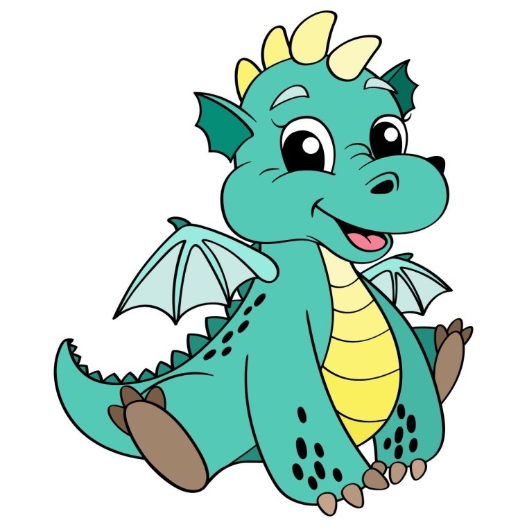 Bear and Dragon cartoon