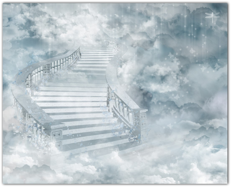 Фреска лестница в небо