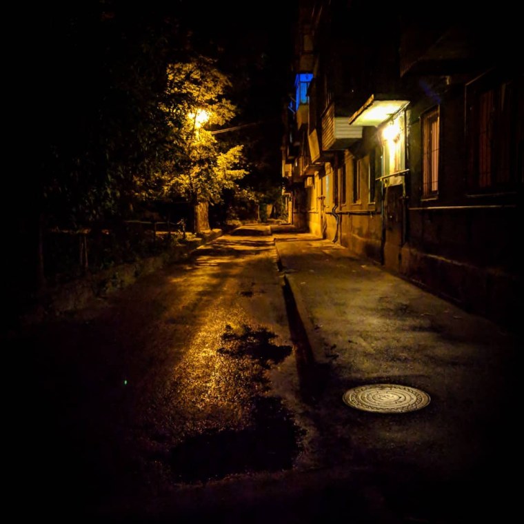 Ночной Смоленск дворы