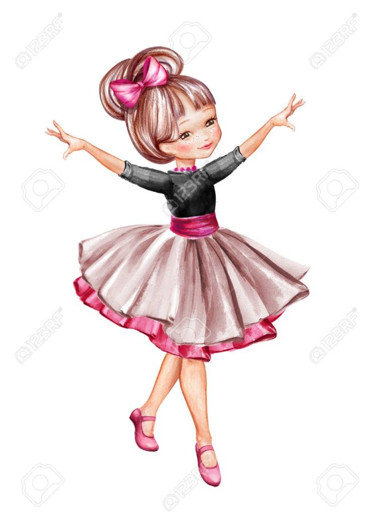 Девочка балерина иллюстрация