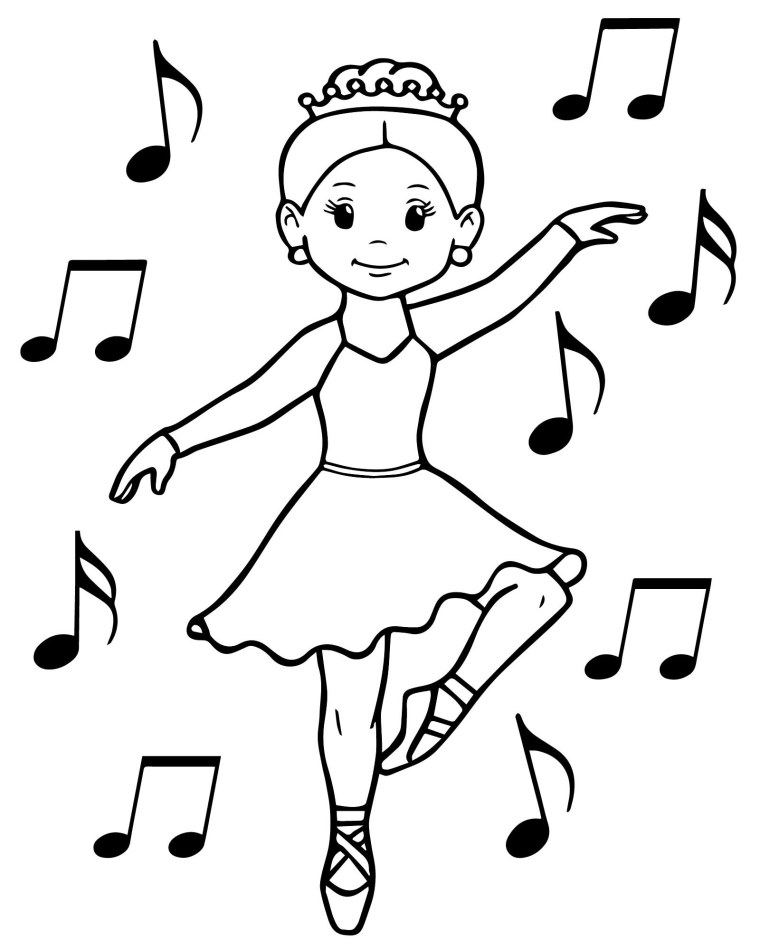 Раскраски на тему танцы