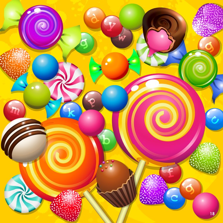 Конфетки мультяшные